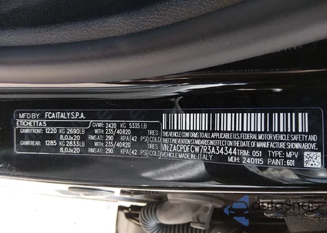 2024 Dodge Hornet R/T from USA, damaged, VIN ZACPDFCW7R3A34344